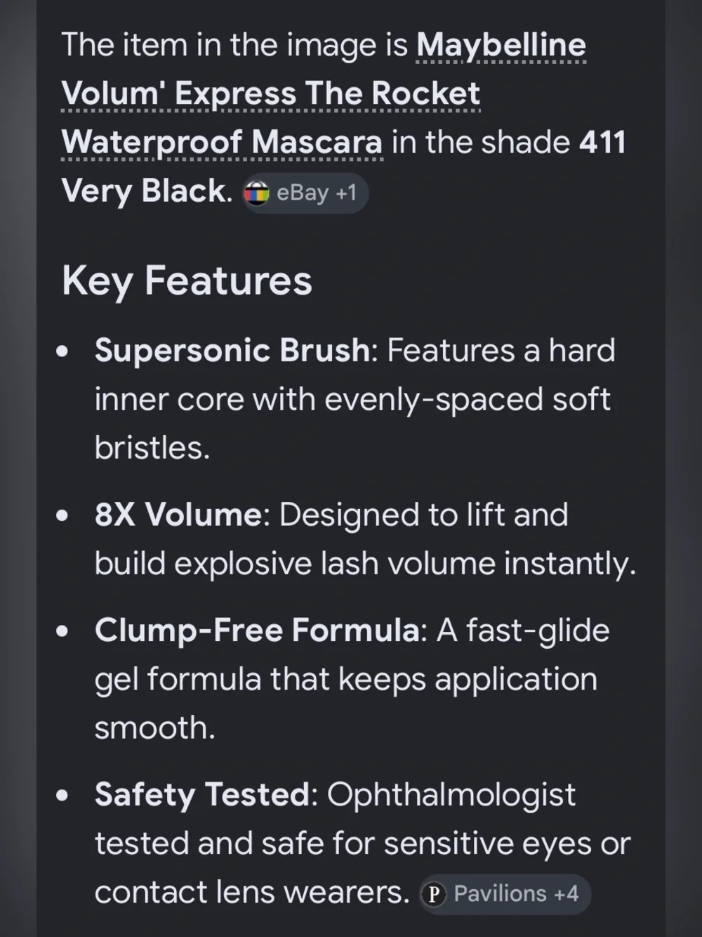 Maybelline Volume Express The Rocket Mascara - very black